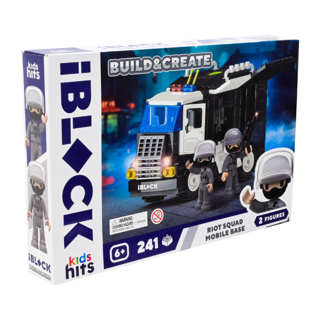 Конструктори з унікальними деталями - Конструктор IBLOCK Build & create Riot squad 241 деталь (KH42/004/3)#2