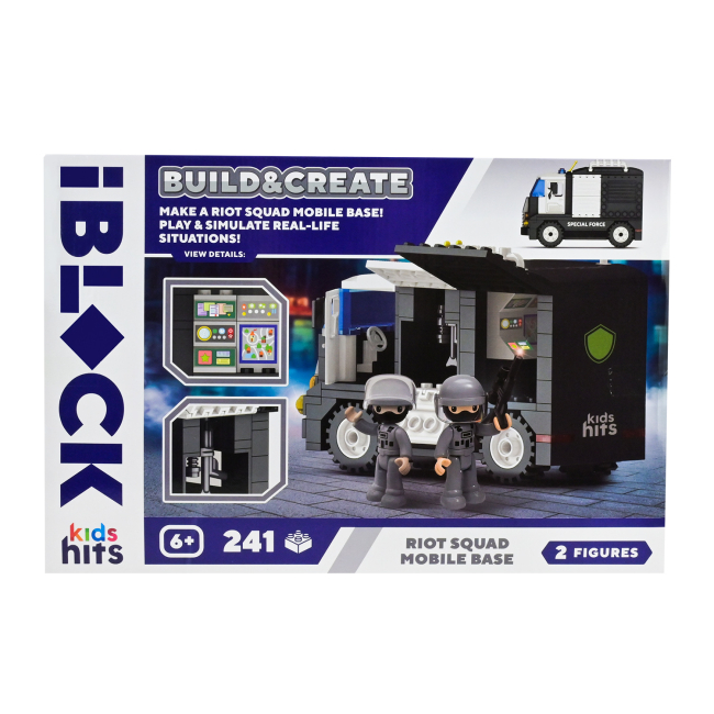 Конструктори з унікальними деталями - Конструктор IBLOCK Build & create Riot squad 241 деталь (KH42/004/3)#3