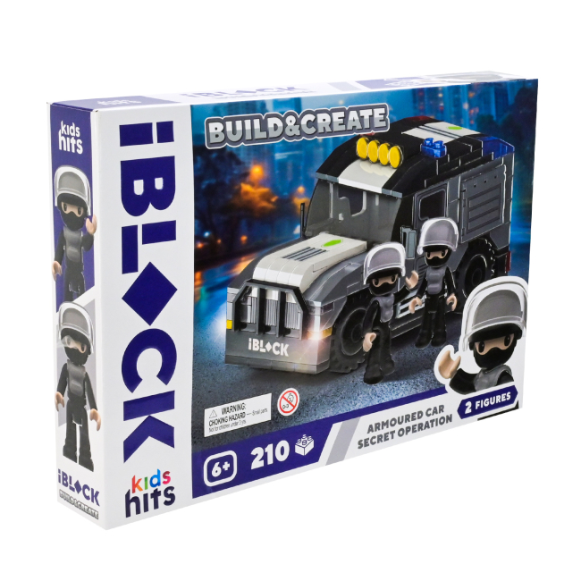 Конструктори з унікальними деталями - Конструктор IBLOCK Build & create Armoured car 210 деталей (KH42/004/4)#2