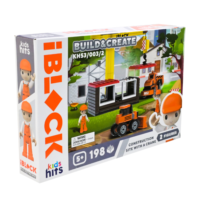 Конструктори з унікальними деталями - Конструктор IBLOCK Build & create Construction site 198 деталей (KH53/003/2)#2