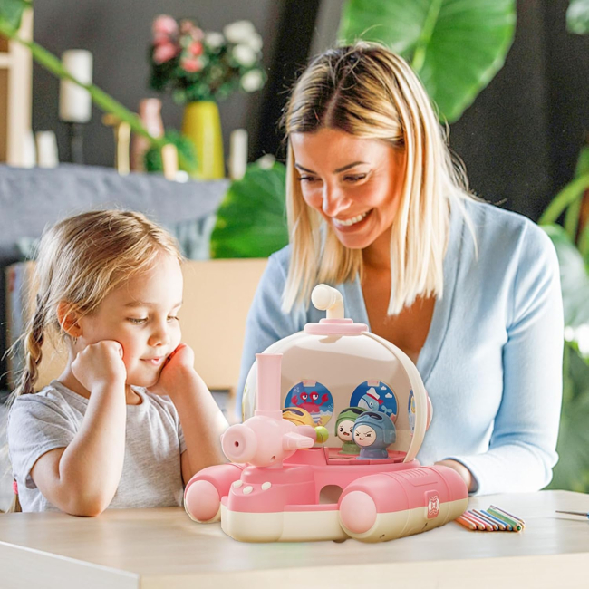 Спортивные настольные игры - Настольная игра Mountainking Пинбол Подводная лодка розовая (EPT1134045_1)#2