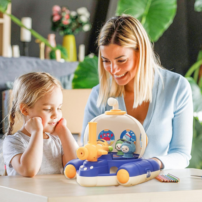 Спортивные настольные игры - Настольная игра Mountainking Пинбол Подводная лодка синяя (EPT1134045_3)#2