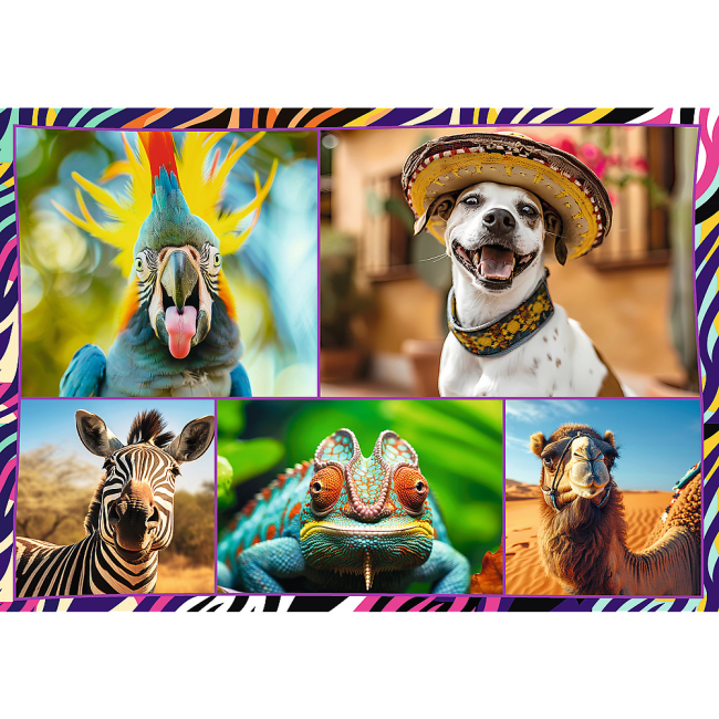 Пазли - Пазл Trefl Кумедні тваринки 4 х 250 елементів (13313)#3