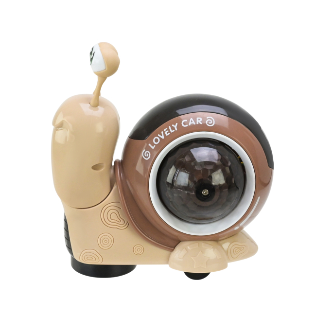 Фігурки тварин - Інтерактивна іграшка Країна Іграшок Равлик бежево-коричневий (PL-724-20/2)#2