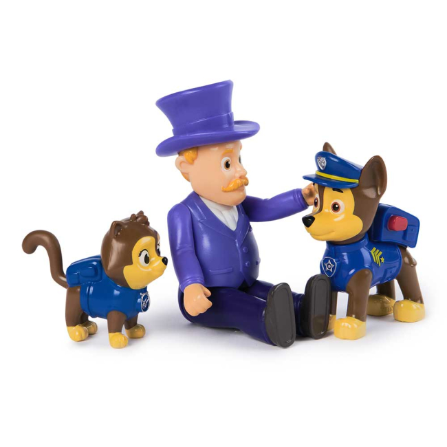 Фигурки персонажей - Набор фигурок Paw Patrol Гонщик, мэр Хамдингер и кот (SM17706/6070746)#3