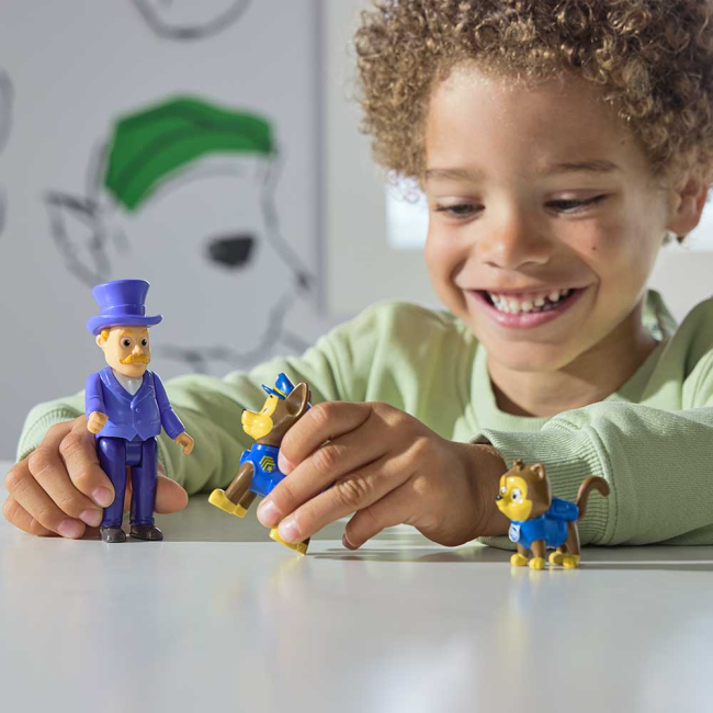 Фигурки персонажей - Набор фигурок Paw Patrol Гонщик, мэр Хамдингер и кот (SM17706/6070746)#6