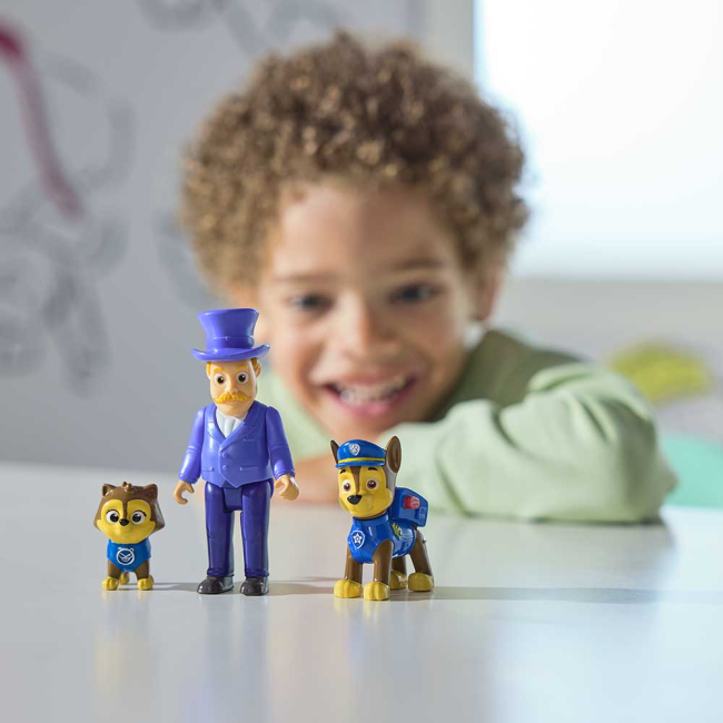 Фигурки персонажей - Набор фигурок Paw Patrol Гонщик, мэр Хамдингер и кот (SM17706/6070746)#9