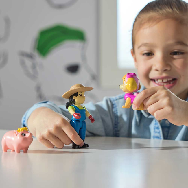 Фігурки персонажів - Набір фігурок Paw Patrol Скай, фермер Юмі та свинка (SM17706/6070750)#6