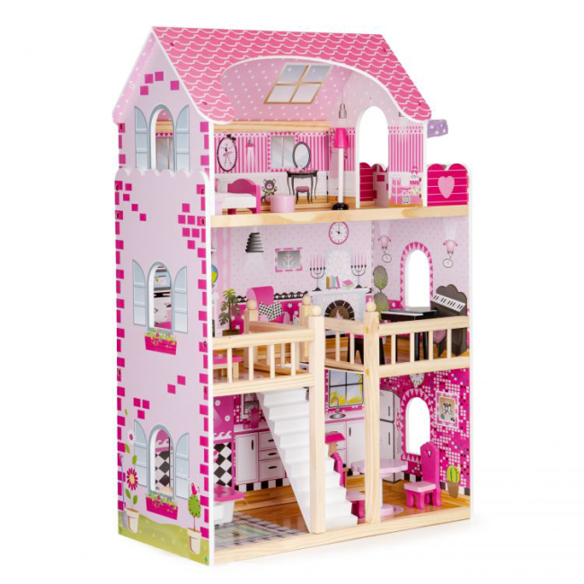 Меблі та будиночки - Ігровий набір Ecotoys Ляльковий будинок Residence з LED підсвіткою (HM006391)#2