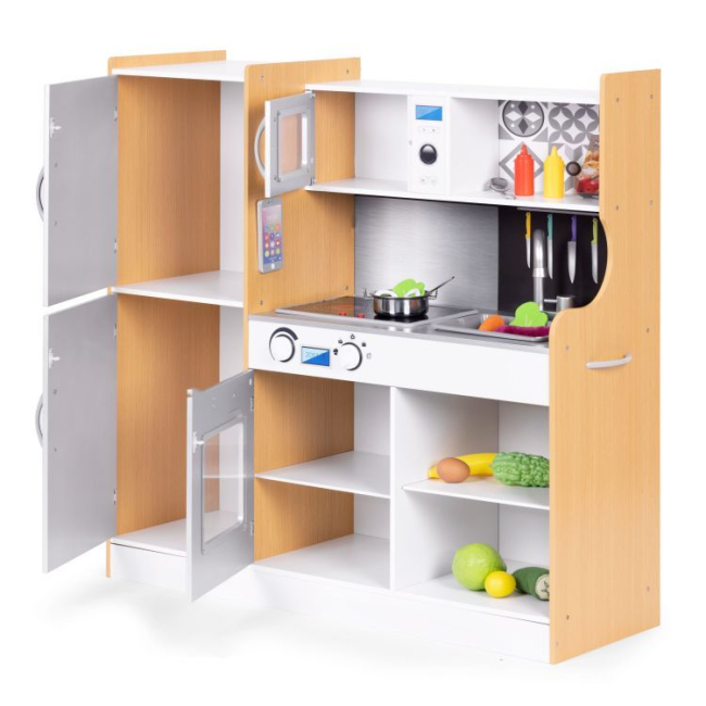 Дитячі кухні та побутова техніка - Ігровий набір Ecotoys Mood Дерев'яна кухня (TL053001)#2