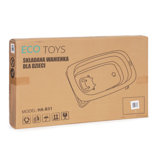 Товари для догляду - Ванночка для немовлят Ecotoys Care Orange (HA-B31 ORANGE)#5
