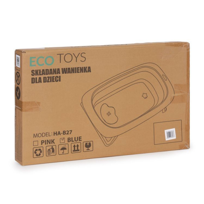 Товари для догляду - Ванночка для немовлят Ecotoys Care Blue (HA-B27 BLUE)#4