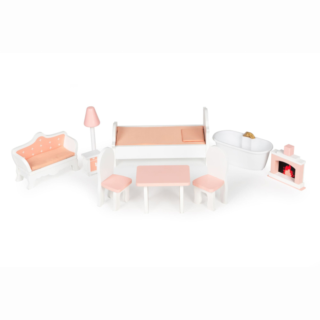 Мебель и домики - Игровой набор Ecotoys Кукольный дом Big Fresh Pink (D8112)#4