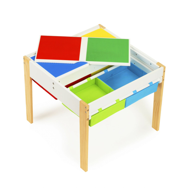 Дитячі меблі - Стіл зі стільцями Ecotoys Smart з дошкою для конструктора (XKF002)#3