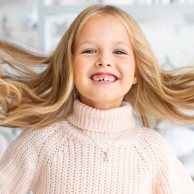 Ювелирные украшения - Кулон UmaUmi Единорожка с разноцветной эмалью (2210000018761)#4