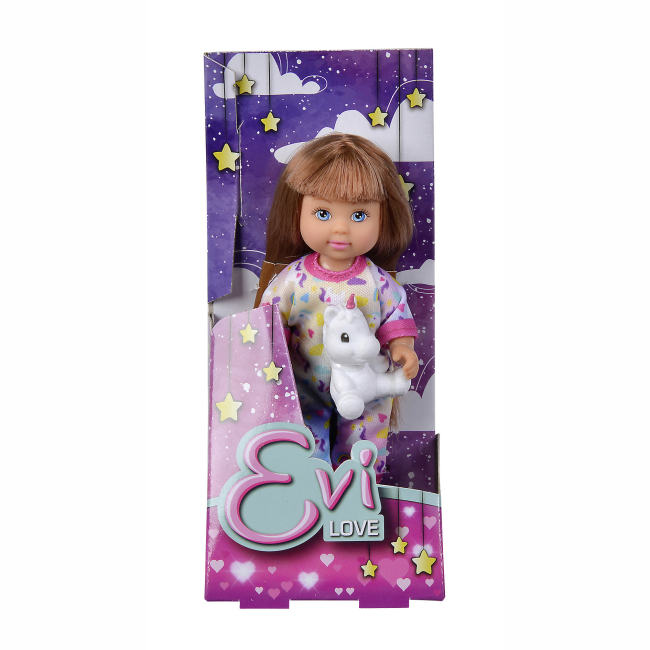 Куклы - Кукла Steffi & Evi Love Эви в пижаме с единорогом Розовая пижама (5733685/2)#2