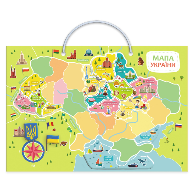 Обучающие игрушки - Магнитная карта Dodo Наша Украина (200268)#2