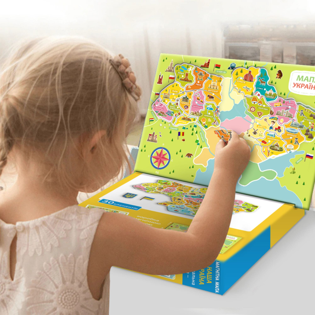 Обучающие игрушки - Магнитная карта Dodo Наша Украина (200268)#4