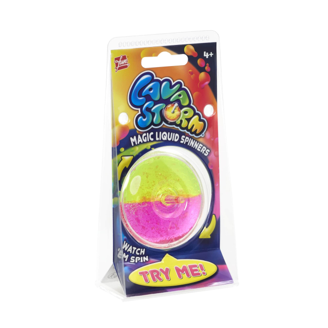 Дзиги та бойові арени - Іграшка Goliath Lava Storm рожево-жовта (933061.024/1)#3