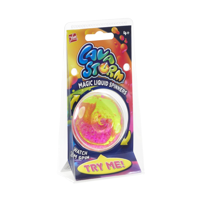 Дзиги та бойові арени - Іграшка Goliath Lava Storm рожево-жовта (933061.024/1)#4