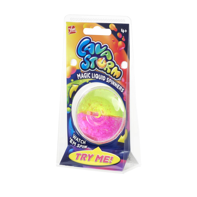 Дзиги та бойові арени - Іграшка Goliath Lava Storm рожево-жовта (933061.024/1)#5