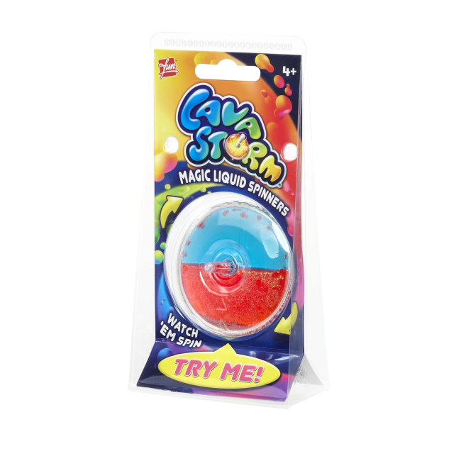 Дзиги та бойові арени - Іграшка Goliath Lava Storm блакитно-червона (933061.024/2)#5