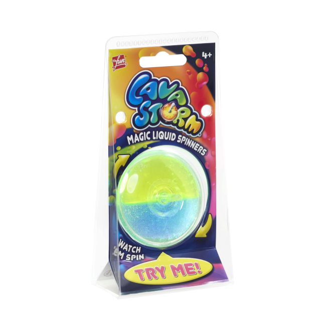 Дзиги та бойові арени - Іграшка Goliath Lava Storm жовто-блакитна (933061.024/3)#3