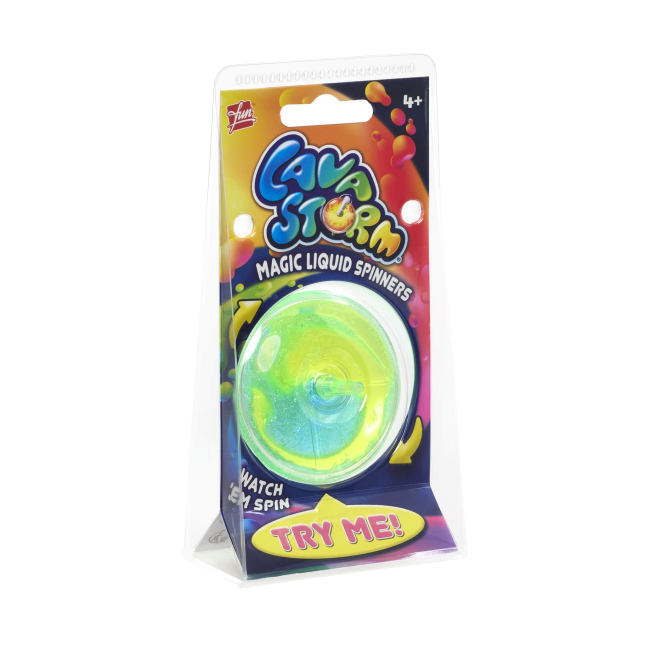 Дзиги та бойові арени - Іграшка Goliath Lava Storm жовто-блакитна (933061.024/3)#4