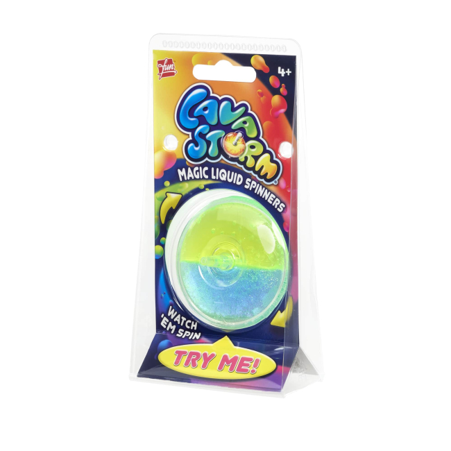 Дзиги та бойові арени - Іграшка Goliath Lava Storm жовто-блакитна (933061.024/3)#5