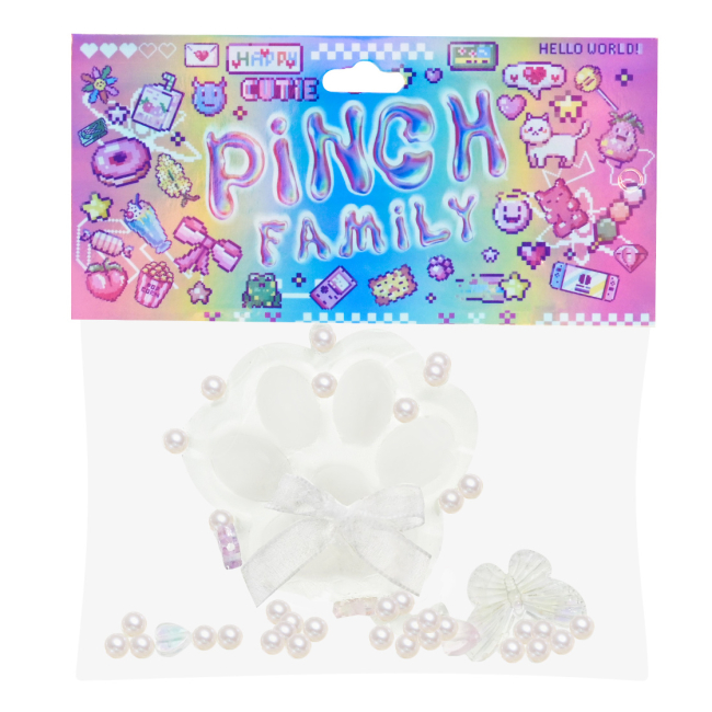 Антистрес іграшки - Іграшка-антистрес Shantou Jinxing Котяча лапка прозоро-біла (C7803/2)#2