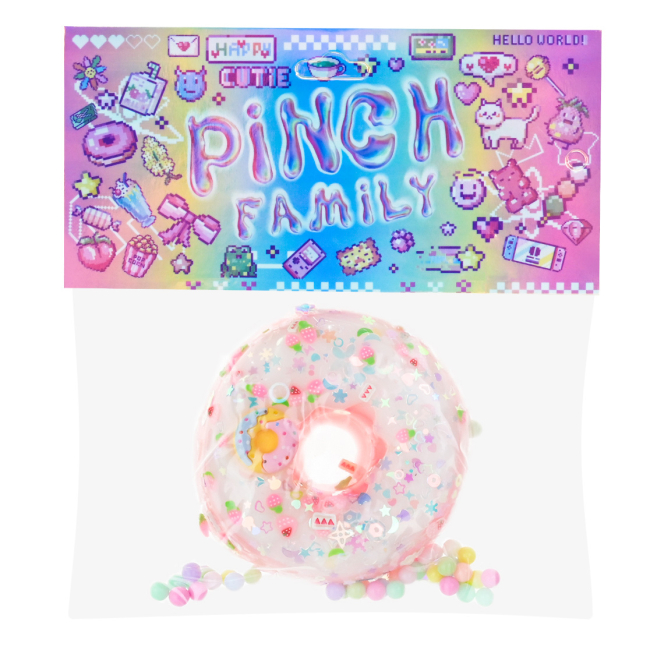 Антистрес іграшки - Іграшка-антистрес Shantou Jinxing Пончик рожевий з білою глазур'ю (C7804/2)#2
