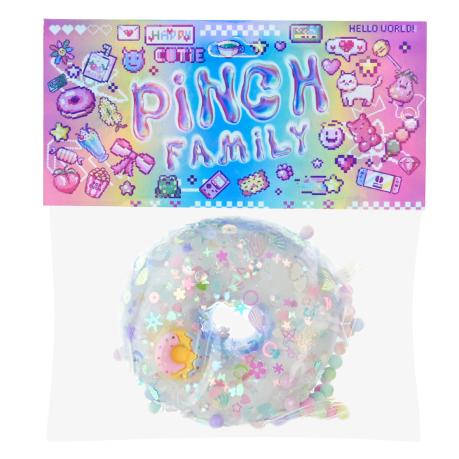 Антистрес іграшки - Іграшка-антистрес Shantou Jinxing Пончик блакитний з білою глазур'ю (C7804/3)#2