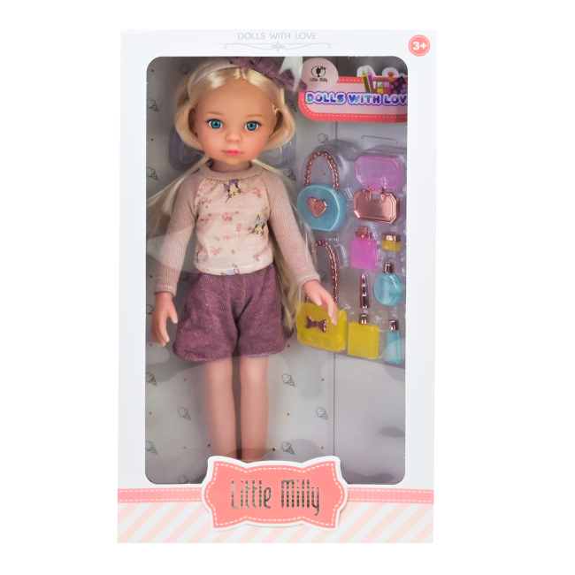 Куклы - Кукла Shantou Jinxing Little Milly розовые шорты и кофта (91099-I/J/2)#3