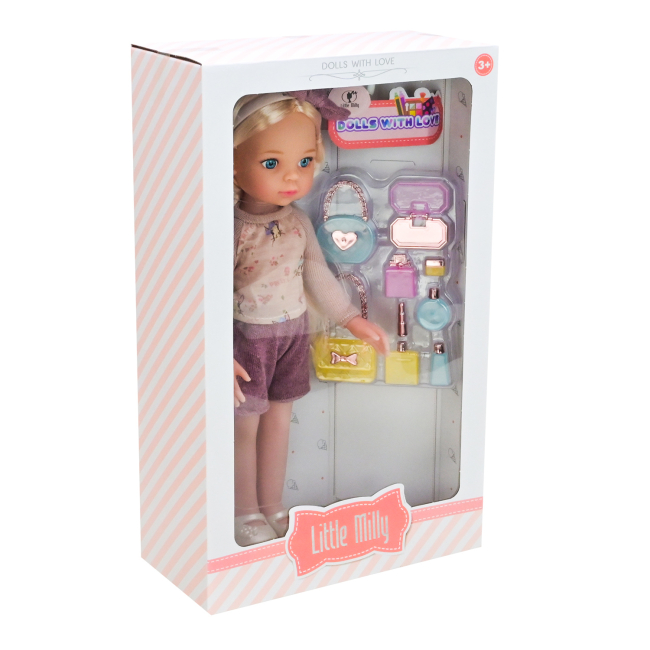 Куклы - Кукла Shantou Jinxing Little Milly розовые шорты и кофта (91099-I/J/2)#4