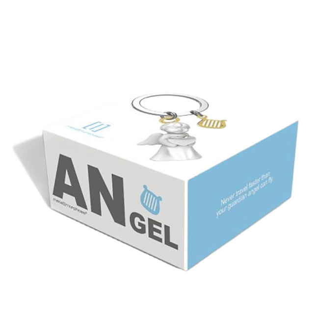 Брелоки - Брелок Metalmorphose White Angel and Chrome Heart and Gold Harp (8000020291018)#2