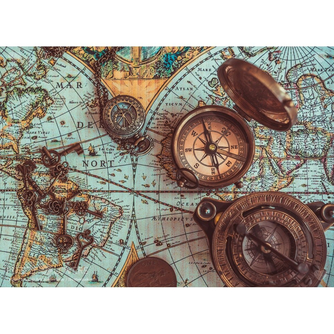 Пазли - Пазл Tactic Вінтажна морська карта 1000 елементів (56756)#2