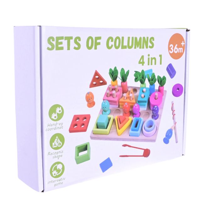 Развивающие игрушки - Развивающая игрушка Shantou Jinxing Sets of columns 4 в 1 (C15001)#5