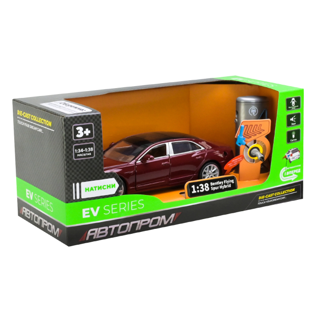 Автомоделі - ​Автомодель Автопром Bentley Flying Spur Hybrid 1:38 (68718R)#7