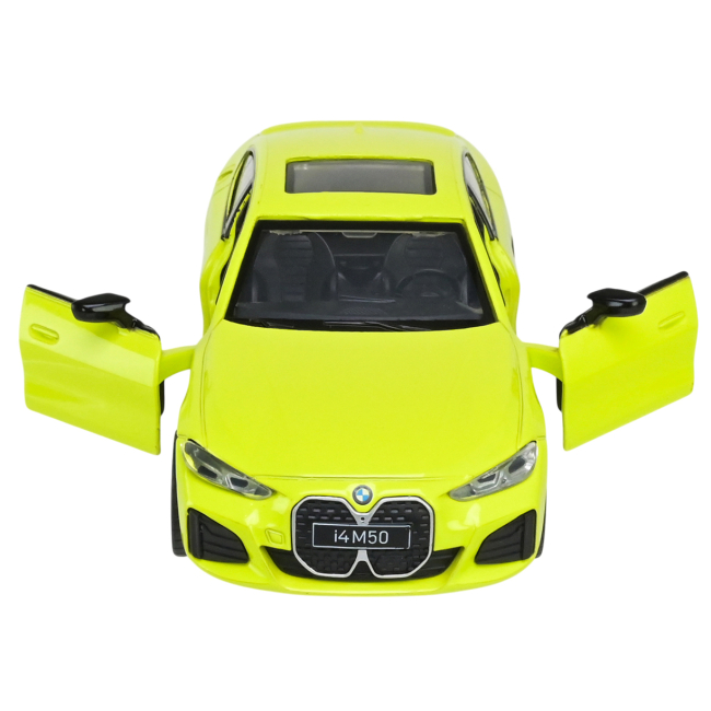 Автомодели - Автомодель Автопром BMW I4 M50 желтая (68714/2)#4