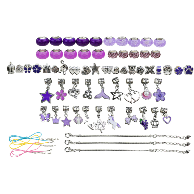 Набори для творчості - Набір для виготовлення прикрас Shantou Jinxing у шкатулці фіолетовий (B4351/1)#2
