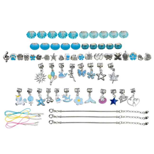 Набори для творчості - Набір для виготовлення прикрас Shantou Jinxing у шкатулці блакитний (B4351/2)#2