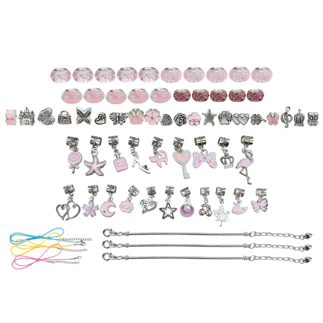 Набори для творчості - Набір для виготовлення прикрас Shantou Jinxing у шкатулці рожевий (B4351/3)#2