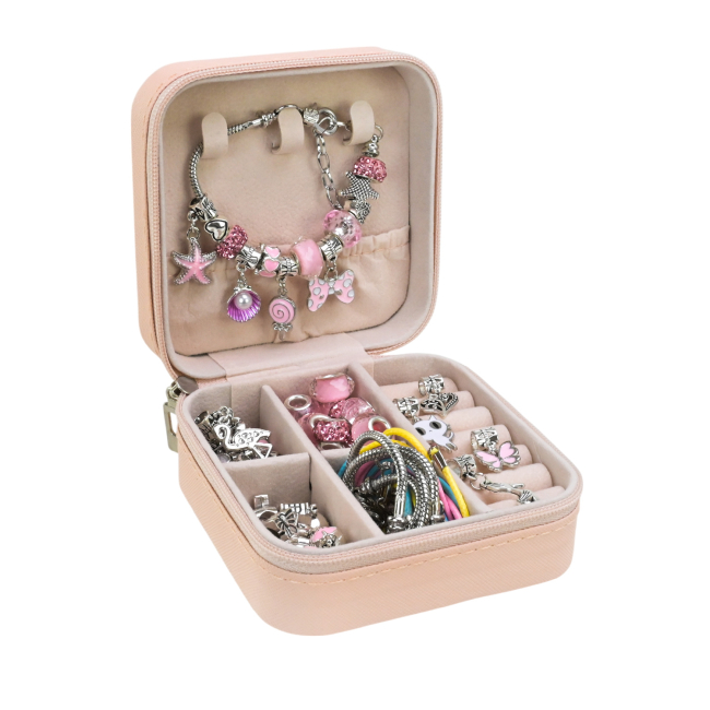 Набори для творчості - Набір для виготовлення прикрас Shantou Jinxing у шкатулці рожевий (B4351/3)#3