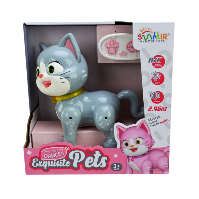 Роботи - Інтерактивний робот Shantou Jinxing Кішечка сіра на радіокеруванні (SM09F/H/1)#4