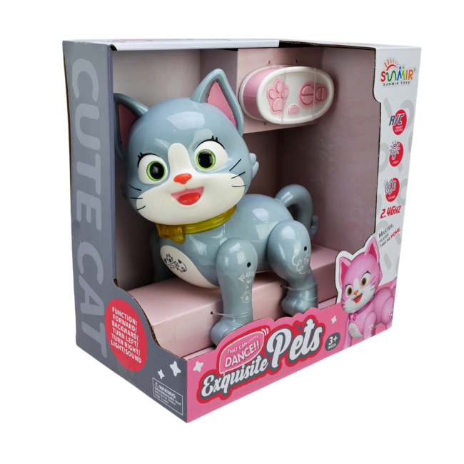 Роботи - Інтерактивний робот Shantou Jinxing Кішечка сіра на радіокеруванні (SM09F/H/1)#5