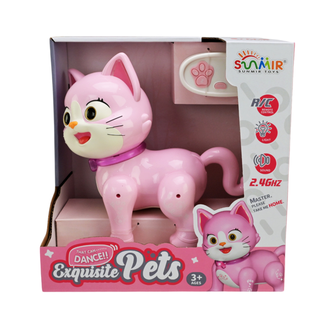 Роботи - Інтерактивний робот Shantou Jinxing Кішечка рожева на радіокеруванні (SM09F/H/2)#4