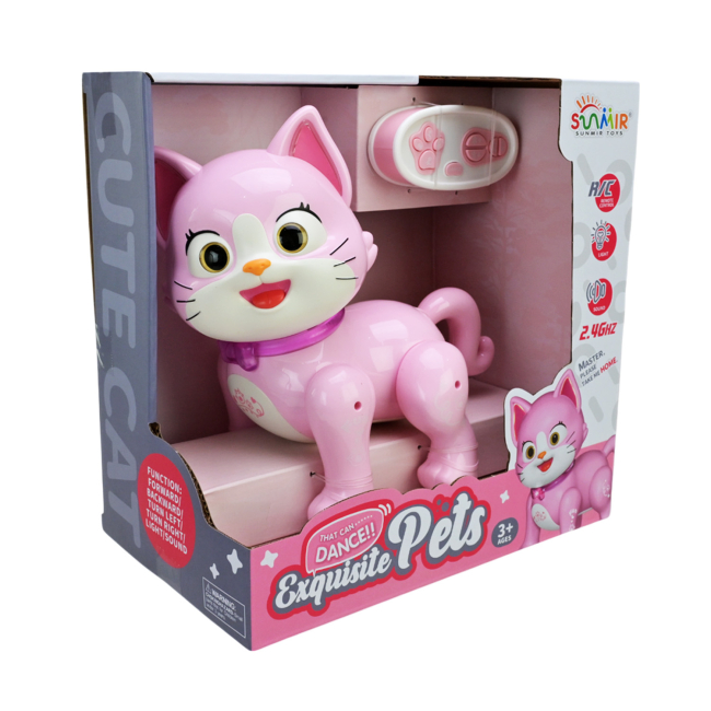 Роботи - Інтерактивний робот Shantou Jinxing Кішечка рожева на радіокеруванні (SM09F/H/2)#5