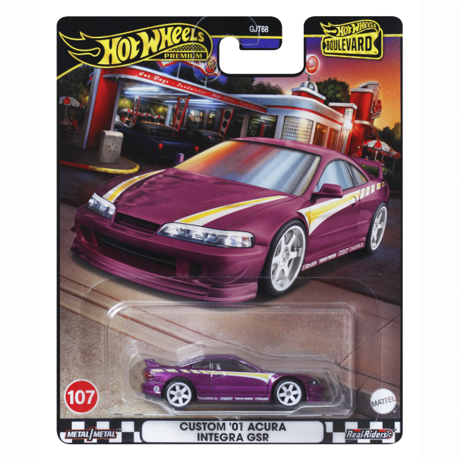 Автомодели - Автомодель Hot Wheels Boulevard Custom '01 Acura Integra GSR (GJT68/HRT77)#4