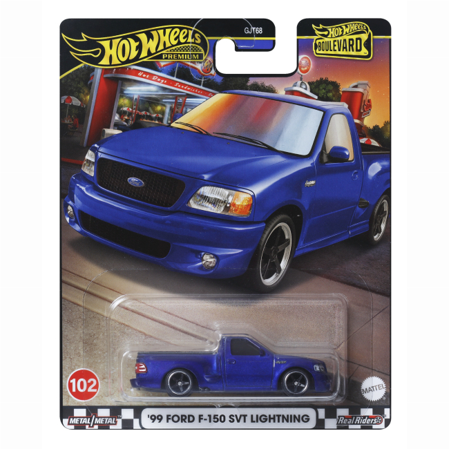 Автомодели - Автомодель Hot Wheels Boulevard '99 Ford F-150 SVT Lightning (GJT68/HRT60)#4