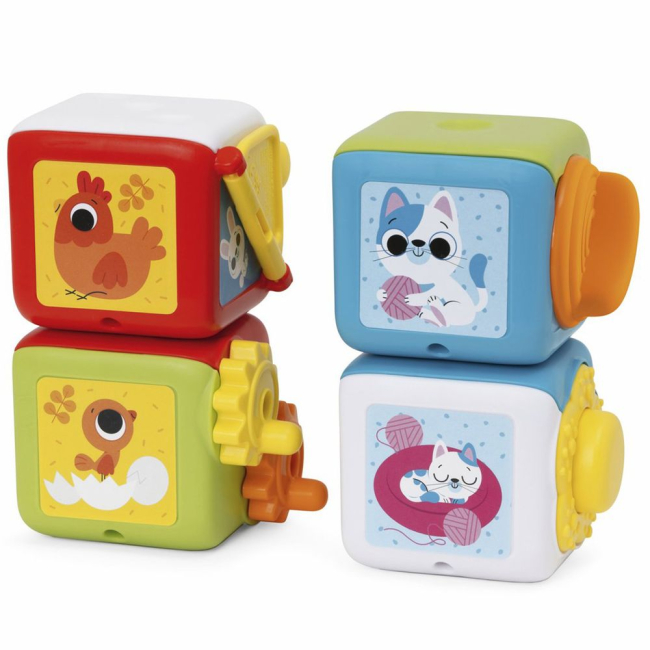 Развивающие игрушки - Развивающая игрушка Chicco Мультисенсорные кубики Монтессори 2 в 1 (11857.00)#2